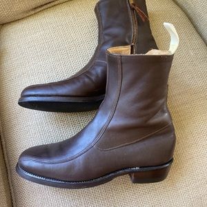 Kroop & Sons Boots Brown Leather Handmade Equestrian Men’s 6.5- 7 (see) Perfect